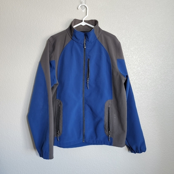 BLACK DIAMOND Soft Shell jacket full zip fleece‎ lined in blue / grey size L - Picture 12 of 13